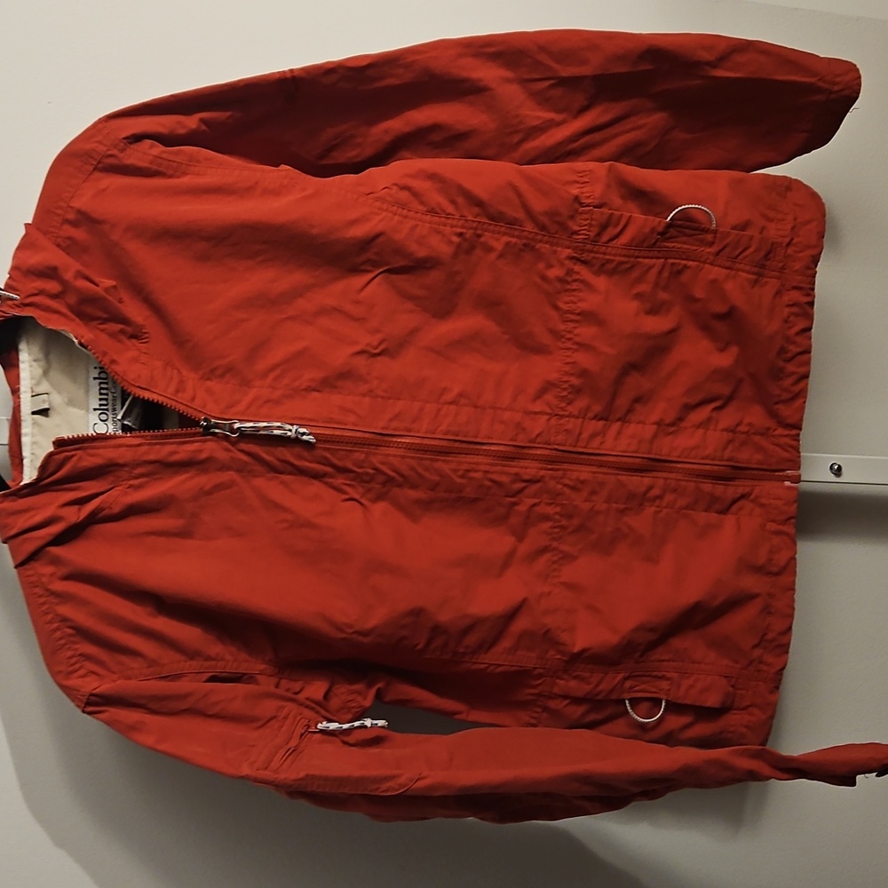 Columbia Lightweight Zip Up Hooded Jacket Windbreaker Size Large